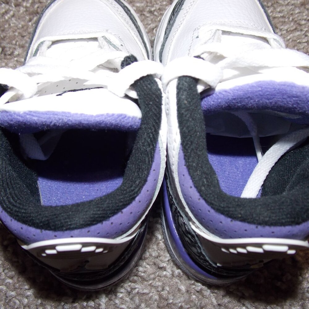 Kids Air Jordan 3 Retro "Dark Iris Purple" Size 7C - Picture 9 of 9